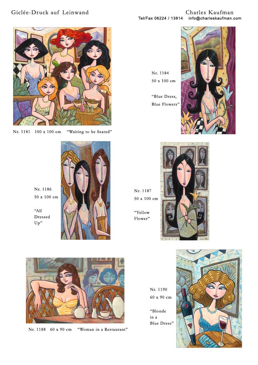 Charles Kaufman Katalog: Dreidimensionale Grafik und Gro&szlig;format Gicl&eacute;e-Druck auf Leinwand