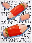 pencils, pen, art