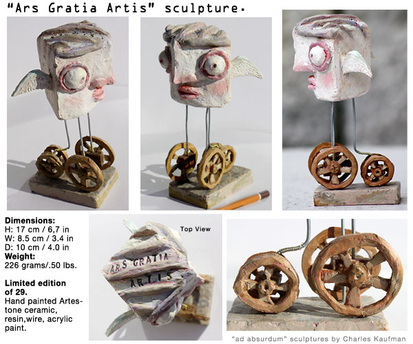 "ars gradia artis." Sculpture by Charles Kaufman