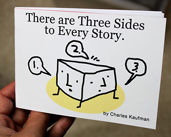 There are Three Sides to Every Story, book,charles kaufman