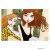 3D Graphic: "Two Women in a Hotel"