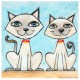 3D Graphic: "Two Siamese Cats"