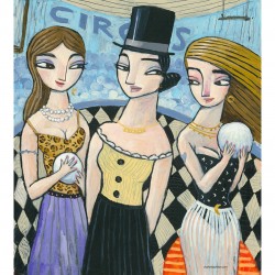 Painting: "Circus Fortune Tellers"