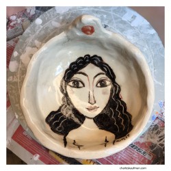 Ceramic: "Bowl - Black Hair"