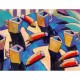 Giclée Print on Canvas: "Pencils and Cups"