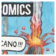 Giclée-Druck auf Leinwand: "Jungle Comics-Volcano"