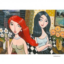 Gemälde: "Two Women in a Hotel"