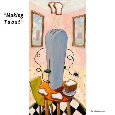 Giclée Print on Canvas: "Making Toast"