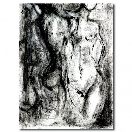 Giclée Print on Canvas by Yasmina S: "Torson" (Torso)