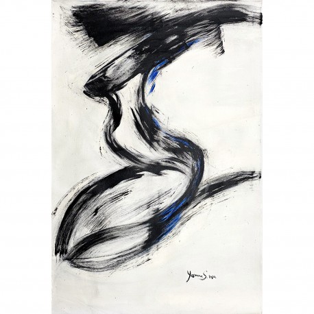 Painting by Yasmina S: "Flugado" (Flying)