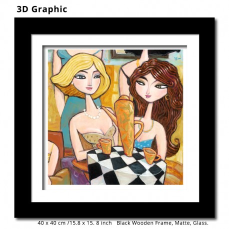 3D Graphic: "Two for Coffee"