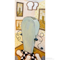 Giclée Print on Canvas: "Toast in the Kitchen"