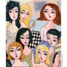 Giclée-Druck auf Leinwand: "Seven Friends"
