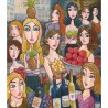 Giclée-Druck auf Leinwand: "The Market"