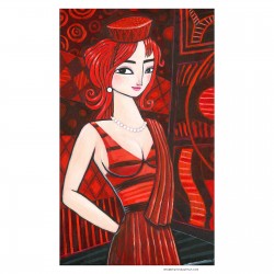 Giclée Print on Canvas: "Red"