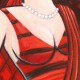 Giclée Print on Canvas: "Woman in Red"