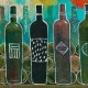 Giclée Print on Fine Art Paper by Charles Kaufman: "Bottles of Wine".