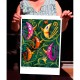 Giclée Print on Fine Art Paper by Charles Kaufman: "Five Birds in Paradise".