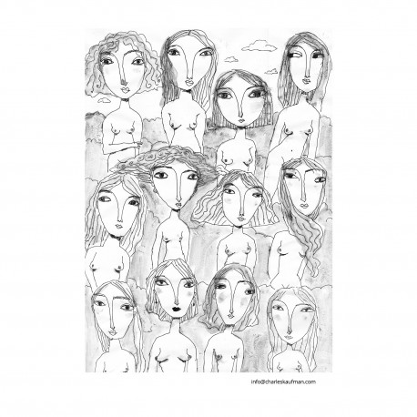 Giclée Print on Canvas: "Twelve Women"