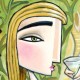 3D Grafik: "Woman with White Wine"
