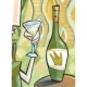 Giclée Print on Canvas: "Woman with White Wine"