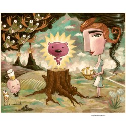 Giclée Print on Fine Art Paper by Charles Kaufman: "An Offering of Cheese"