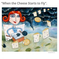 3D Graphic: "When the Cheese Starts to Fly"