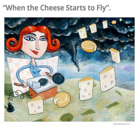 3D Graphic: "When the Cheese Starts to Fly"