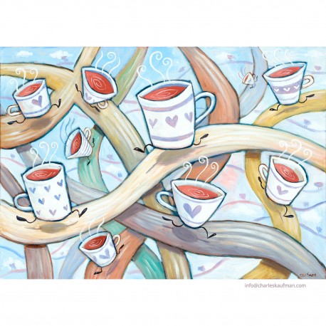 Giclée Print on Fine Art Paper by Charles Kaufman: "In the Land of Cups"