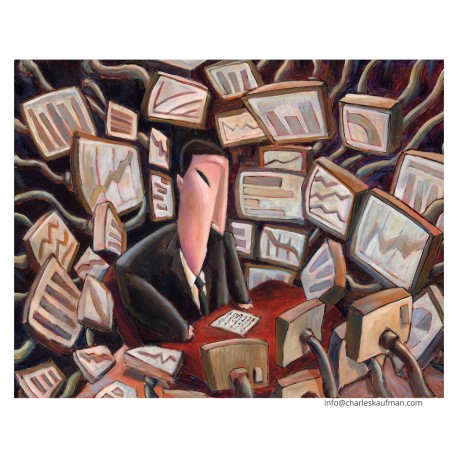 3D paper sculpture: "Too Much Information"