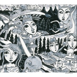 Giclée Print on Fine Art Paper by Charles Kaufman: "Come Back Princess!".