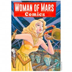 Giclée-Druck auf FineArt Papier von Charles Kaufman: "Woman of Mars Comics"