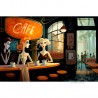 3D Graphic: "3 in a Cafe"