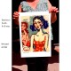 Giclée-Druck FineArt Papier von Charles Kaufman: "Woman in a Red Dress"