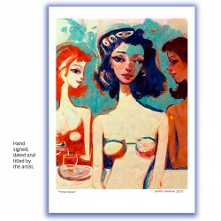 Giclée Print on Fine Art Paper by Charles Kaufman: "Three Women"