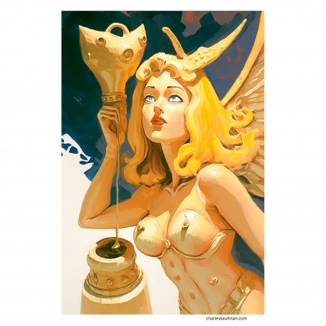 Giclée Print on Canvas: "Woman of Mars"