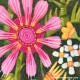 Giclée-Druck auf Leinwand: "Pink and Yellow Flowers"