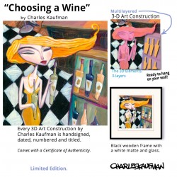 3D Grafik:  "Choosing A Wine"