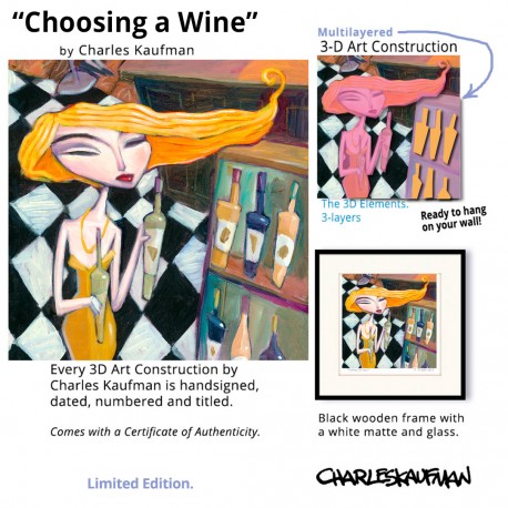 3D Graphic: "Choosing A Wine"