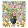 Giclée-Druck auf Leinwand:  "A Bouquet of Pink and Yellow Flowers"