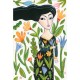 Giclée-Druck auf Leinwand: "Flowers in her Hat""Woman with Flowers"