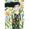 Giclée Print on Canvas: "Woman with Flowers"