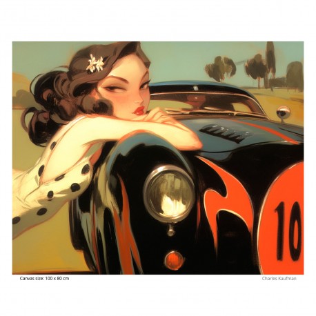 Giclée-Druck auf Leinwand: "Life in the Fast Lane"