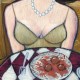 Giclée Print on Canvas: "Dinner For One"