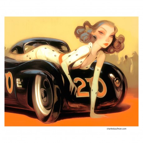 Giclée-Druck auf Leinwand: "Life in the Fast Lane-3"