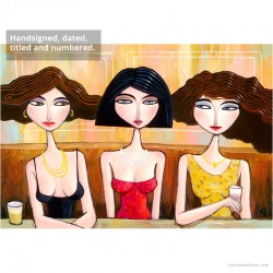 Giclée Print on Canvas: "Three in a Row, One in the Middle"