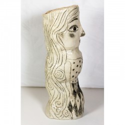 Ceramic: "Woman with Long Hair"