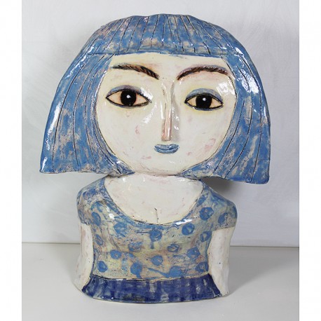 Sculpture: "Woman in Blue"