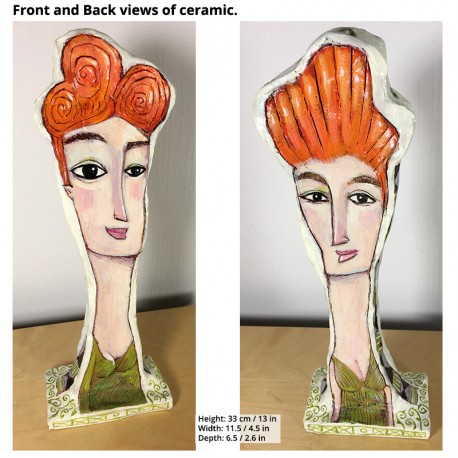 Sculpture: "Women with Orange Hair"