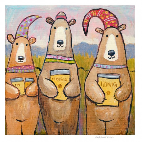 3D Graphic: "Three Bears and Honey"